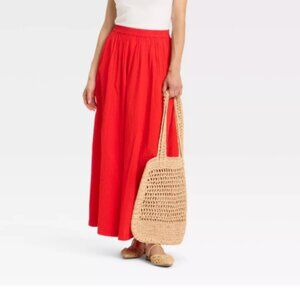 NWT Maxi Picnic A-Line Skirt - A New Day